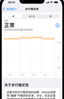 乌马河iPhone手机维修如何在iPhone开启'步行稳定性通知'